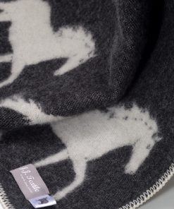 Dark Grey Big Horse Blanket - Image 3