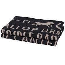 Eco Equestrian Text Throw Black/Hemp/Flax - Image 2