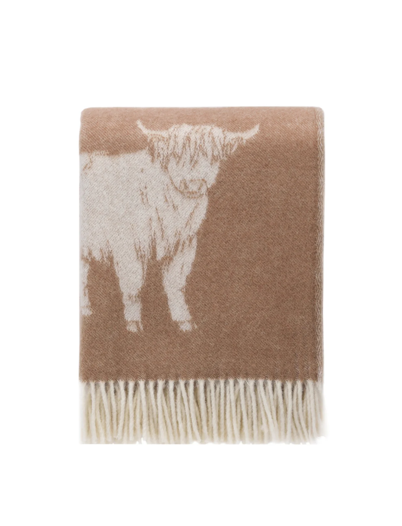 Highland Cow Brown Throw - Image 2