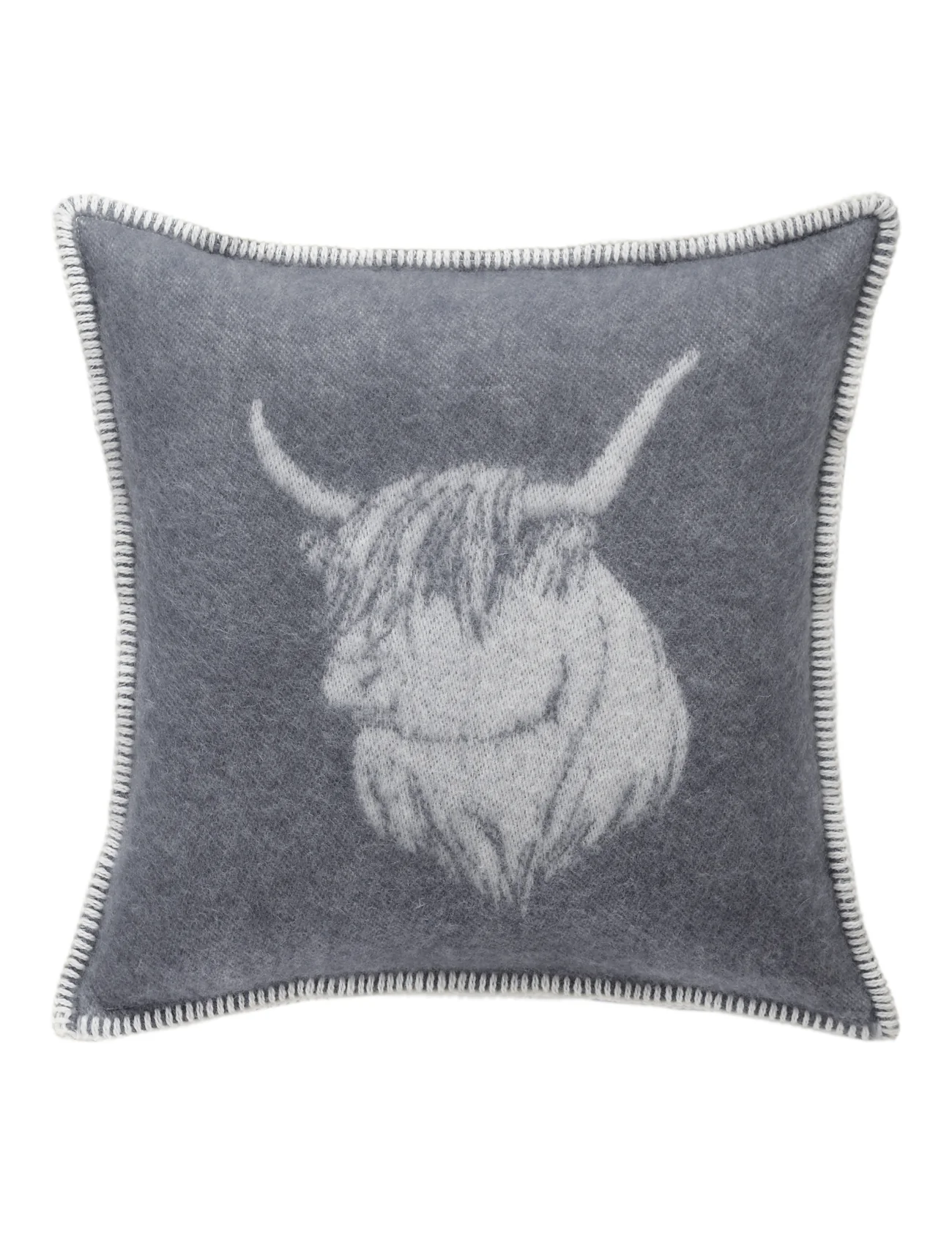 Highland Cow Grey Cushion - Image 2