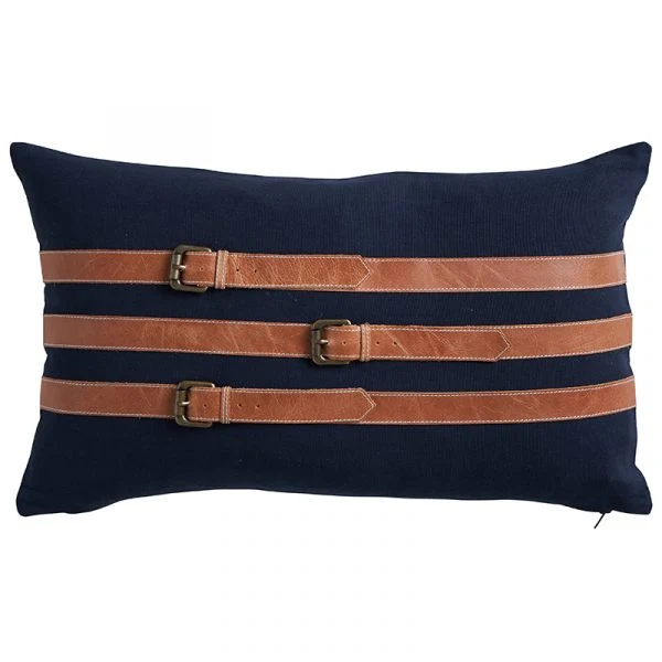 Leather Horse Straps Cushion 30 x 50